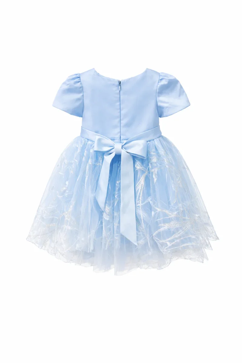 Vestito azzurro principessa bambina 3M–36M Cerimonia, Festa, Compleanno, Damigella。tiktok - immagine 7