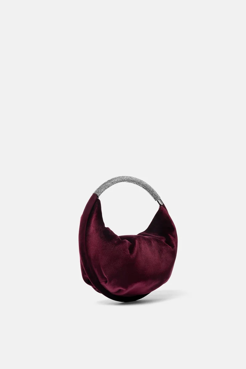 MINI BAG VELVET MERCURY PRUGNA - immagine 3