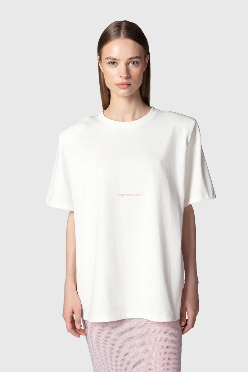 T-SHIRT NEW MOON BIANCA E ROSA - immagine 4